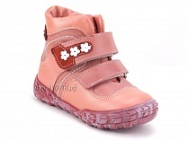 208-307,46,236,19 Тотто (Totto), ботинки демисезонние детские профилактические, байка, кожа, розовый, красный в Челябинске