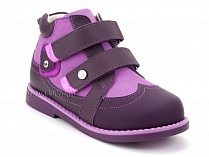 136-82 Бос(Bos), ботинки детские утепленные ортопедические профилактические, нубук, фиолетовый, сиреневый в Челябинске