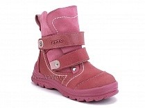 215-96,87,17 Тотто (Totto), ботинки детские зимние ортопедические профилактические, мех, нубук, кожа, розовый. в Челябинске