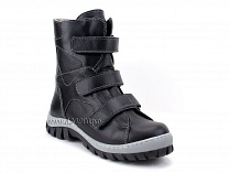 207ч (31-40) Аквелла (Akwella), ботинки зимние ортопедические с высоким берцем, натуральная шерсть, кожа, черный в Челябинске
