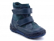 127-3,13 Тотто (Totto), ботинки демисезонные утепленные, байка, синий, кожа в Челябинске