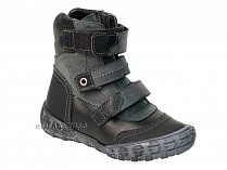 210-21,1,52Б Тотто (Totto), ботинки демисезонные утепленные, байка, черный, кожа, нубук. в Челябинске