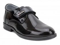 51218-1 ШагоВита (Shagovita), туфли подростковые ортопедические профилактические,  кожа, лак, черный в Челябинске