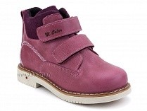 1071-10 (26-30) Миниколор (Minicolor), ботинки детские ортопедические профилактические утеплённые, кожа, флис, розовый в Челябинске