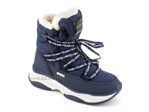 А45-157 Сурсил (Sursil-Ortho), ботинки детские зимние ортопедические профилактические, натуральныя шерсть, искуственная кожа, мембрана, темно-синий в Челябинске