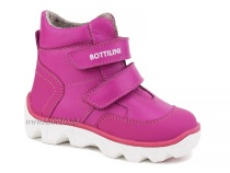 BL-271(55) Боттилини (Bottilini), ботинки  детские демисезонные  ортопедические профилактические, кожа, байка, фуксия в Челябинске