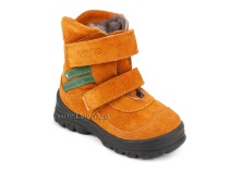 203-85,044 Тотто (Totto), ботинки зимние, оранжевый, зеленый, натуральный мех, замша. в Челябинске