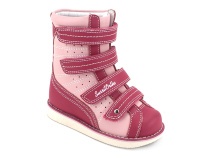 23-220 Сурсил-Орто (Sursil-Ortho), ботинки демисезонные детские ортопедические  с тутором, кожа, розовый в Челябинске