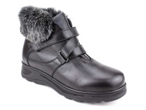 8220-5С-0 Доктор Спектор (Doktor Spektor), ботинки зимние, ортопедические для взрослых, кожа, шерсть, черный, полнота 11 в Челябинске