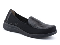 84-52Т-22-402/30 Рикосс (Ricoss) туфли для взрослых, кожа, лак, текстиль, черный, полнота 9 в Челябинске